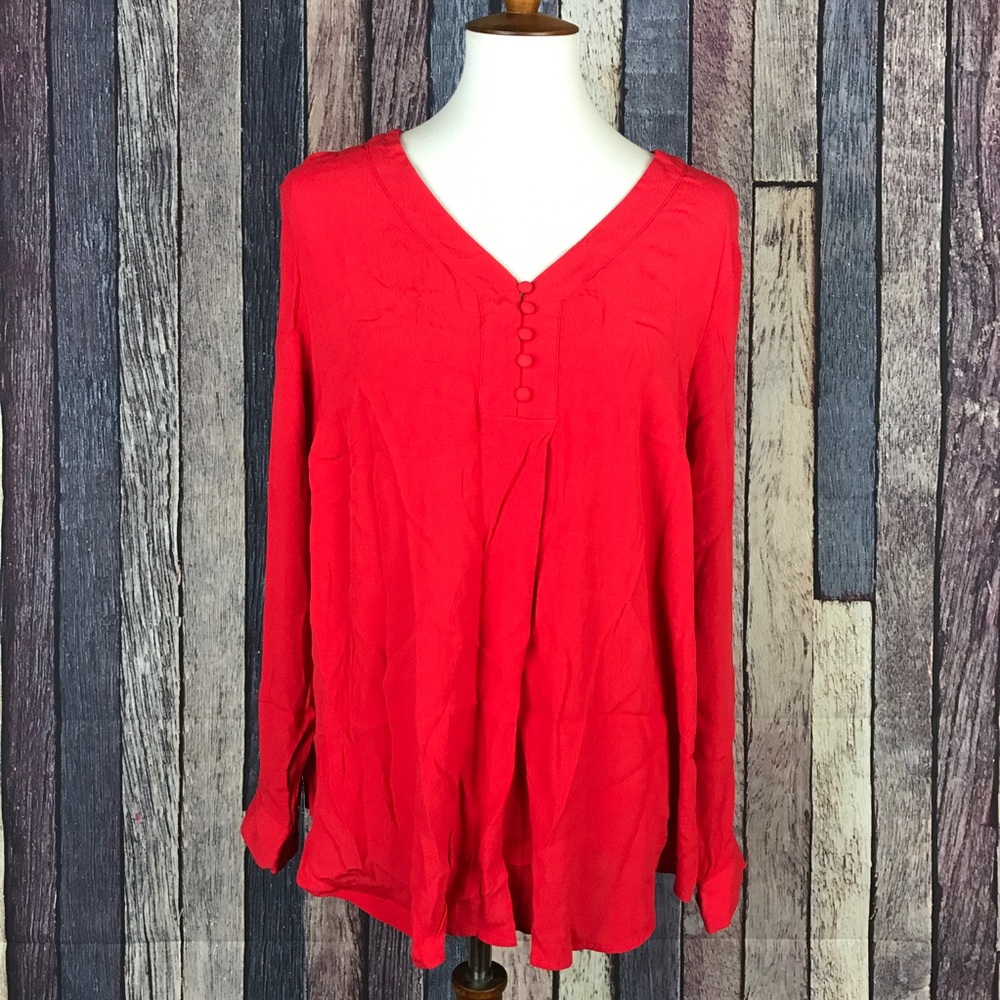 Roz & Ali Rayon Blouse Top 2X